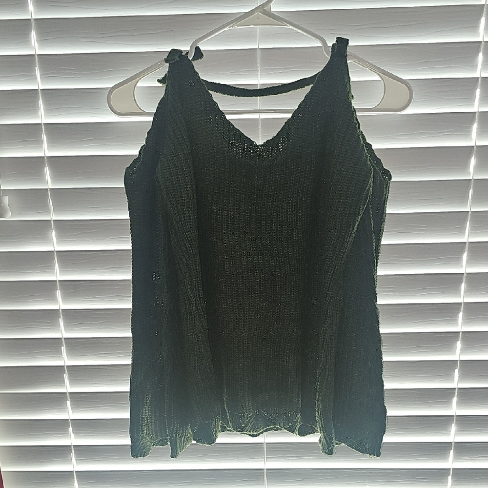Girl's Hunter Green Knit Top 🦉